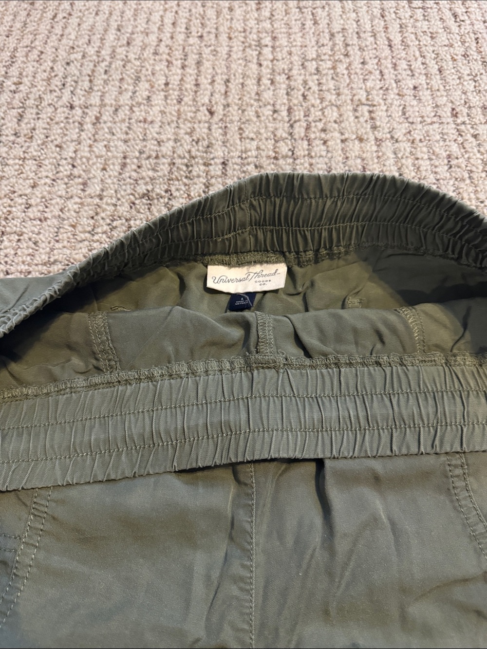 Universal Thread Olive Utility Drawstring Shorts - Picture 2 of 4